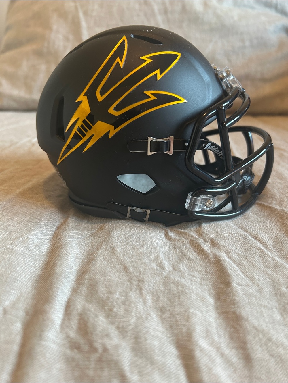 Arizona State Sun Devils Riddell Black Speed Mini Helmet